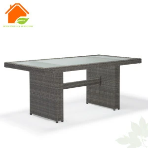 Counter Height Cracked Glass Top Design Dining Table For Hotel