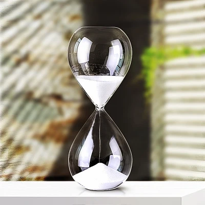 Crystal egg shape 2min 3min 5min 15min 30min hourglass sand timer countdown timer
