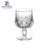 Crystal Wine Glass, Engraved Glass Goblet Cup 6pcs in gift box