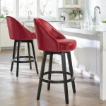 Custom 16 year manufacturer modern wood bar chair with leather counter stool