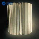 Custom 160mm aluminum extruded heat sink for peltier