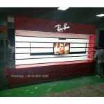 Custom Brand Name RayBan Display Showcase Luxury RayBan Sunglasses Showcase RayBan Display Cabinet