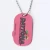 Custom Cheap Logo Stamped Blank Metal Dog Tags With Ball Chain