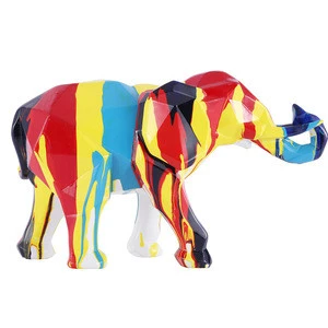 Custom Color Resin Elephant Sculpture Statues