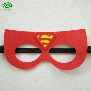 Custom design colorful Superhero Cartoon Makeup Party Mask Cosplay Superman Batman Felt Mask