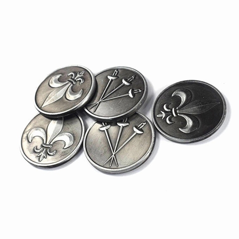 Buy Custom Engraved Brass Metal Cheap Aluminum Game Token Challenge ...
