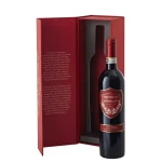 Custom es biodegradable platter gift box foam glass elegant black qr paper dividers tube for wine box