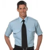 custom high quality short sleeve elegant airline pilot uniform