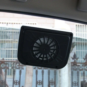 Custom High Speed Auto Cool Air Cooler LED Solar Car Fan For Car Window Small Car Fan