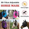 Custom Horse Riding Products Breathable Horse Fly Veils Ears Horse Fly Mask