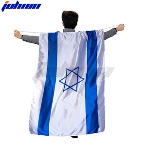 Custom Israel national flag capes costumes for adults birthday party