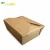Import Custom Logo Food Grade Craft Paper Lunch Box Take Away Fast Food Packaging Box For Lunch from China