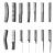 Import custom logo high quality black straight Hair Combs Pro Salon Hairdressing Antistatic Carbon Fiber Comb For Barber Hair Cutting from China