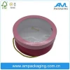 Custom Logo Round Box With Handle Hair Extension Wig Packaging