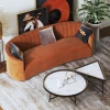 Custom Luxury European Modern Home Furnitures Living Room Hotel Modular Coated Fabric Sofas