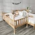 Import Custom Made Eco-Friendly Large Size Beech Wooden Children Baby Bed Cribs Cot from China