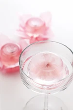 Custom oem transparent pink sweets mini fruit cup clear jelly