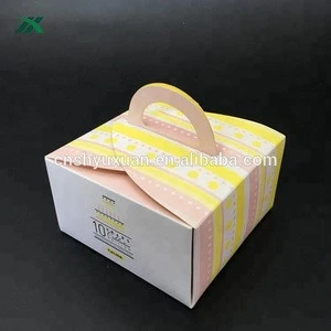 custom paper card cake box with various printings