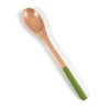 Custom print logo Mini honey flavored coffee spoon wooden bamboo fiber baby spoon