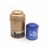 Custom Printed Decorative Round Tin Tea Can with Airtight Metal Lid