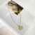 Import custom Silver 925 with gold plated  rose flower Coin pendant necklace from China