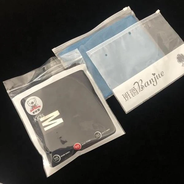 Custom single color printing plastic PE Zip Lock Bag