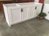 Custom size high quality price full white aluminum kitchen cabinet