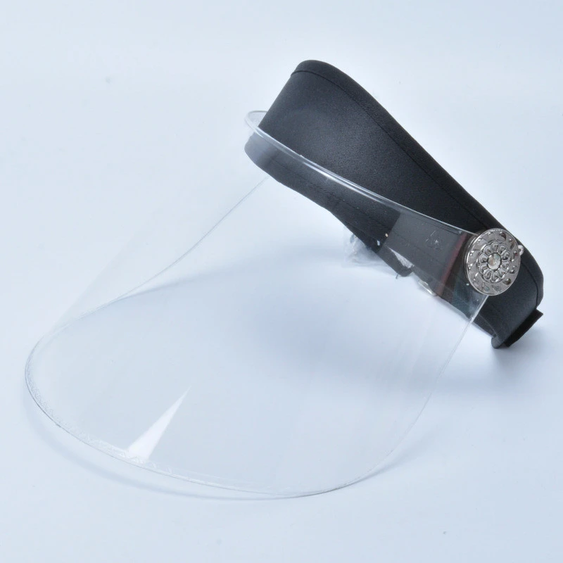 Custom Sun Visor Cap Transparent Protective Visor Hat Adjustable Clear Dustproof Windproof Sun Hat