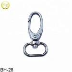 Custom zinc alloy swivel spring snap clip bag strap hook