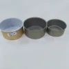 customize print sardine fish can empty round tuna tin cans aluminum tea food can with easy open lids