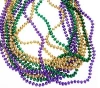 Customized colored plating Mardi Gras metal bead