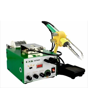 CXG374 Automatic tin solder supply foot step control lead-free soldering station equipment