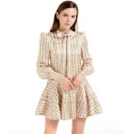 D011 spring 2022 designer long sleeves dress luxury Elegant Evening Office Shirt  Formal casual Women Dresses