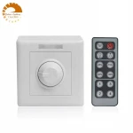 DC12-24V  wall rotation led dimmer with12-key IR remote