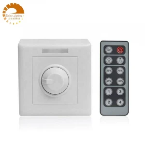 DC12-24V  wall rotation led dimmer with12-key IR remote