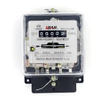 DD862-4 Single phase induction type electric meter current transformer black iron cover iron bottom energy meter 220V