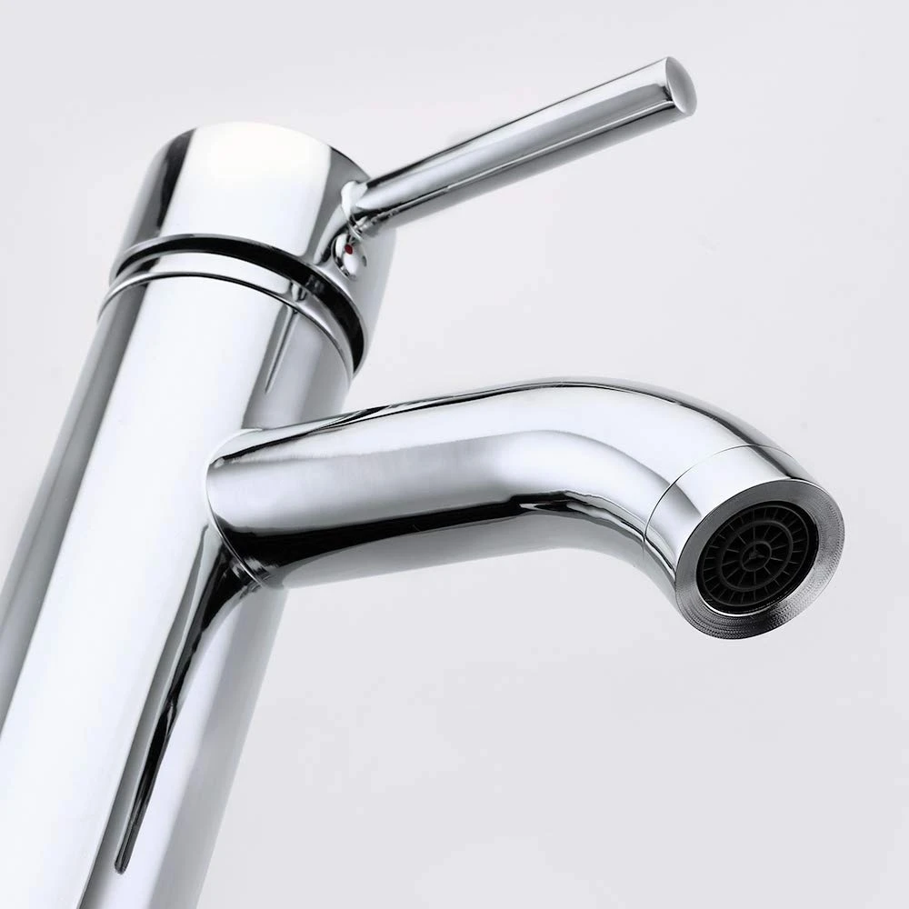  Deck Mounted Cold and Hot Water Mixer Taps Single Handle Basin Bathroom Faucet