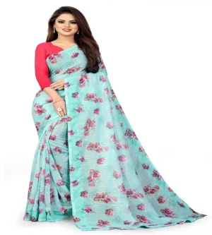 Designer Saree INDRANI JEQUARD designer cotton span soft fabric saree blouse piece in India SURAT Gujarat