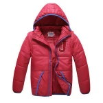 detachable sleeve outdoor wear feather down winter coats  boys winter jacket