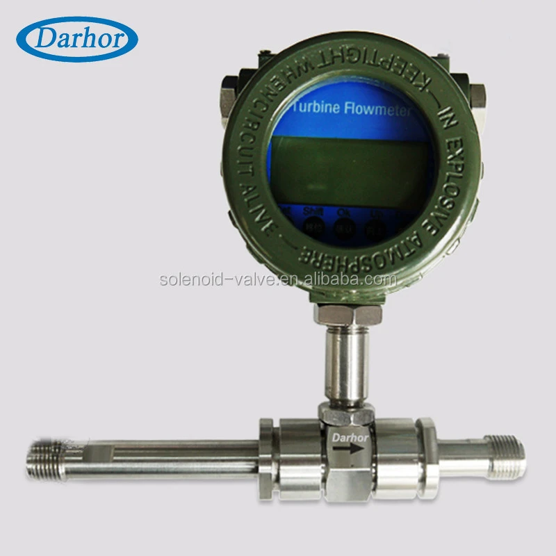 DH500 micro pcb mudbus water calibration equipment gasoline turbine flow meter sensor