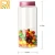 Import Different sizes glass drink bottle with aluminum lid glass storage jar from China