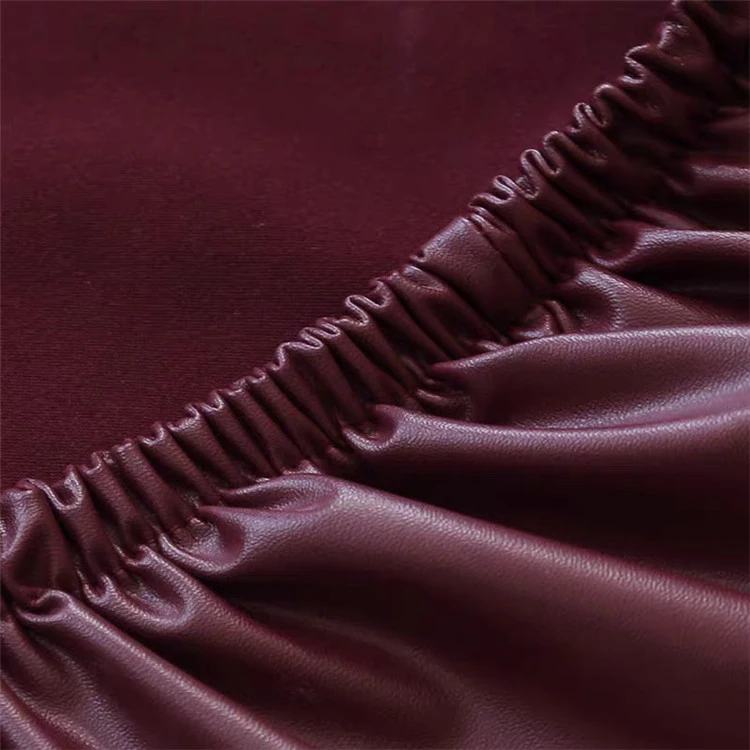 Dining Leather spandex waterproof pu chair cover wholesale