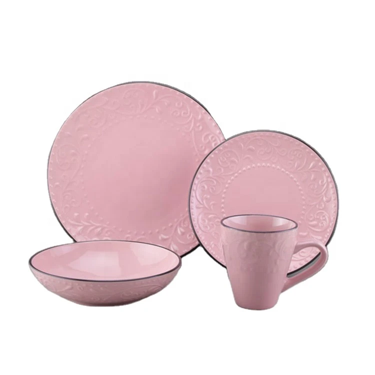 Dinnerware Sets Color Plates Pink Melamine Restaurant Dinner Plates Plate Dish Set Manufacture
