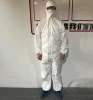 Disposable clothing medical strip type protective safety hooded coveralls with factory prices