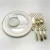 Import Disposable Plastic Dinnerware Set, 150 Pieces Disposable Gold Dinnerware Set For Parties from China