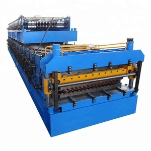 Double Layer building material machinery factory making new technology double Layer metal wall roofing roll forming for sale