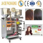 Double Material Hair Dye Shampoo Sachet Packaging Machine/Black Hair Shampoo Packing Machine