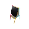 Double Side Kids Drawing White and Blackboard Easel with Wooden Stand