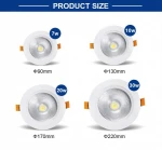 Down Light Cob Fixture Antiglare Indoor Zhongshan Recessed Mount Ceiling Led Downlight