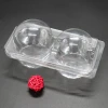 Eco-friendly clear plastic food packaging PET clamshell cake box guangzhou factory